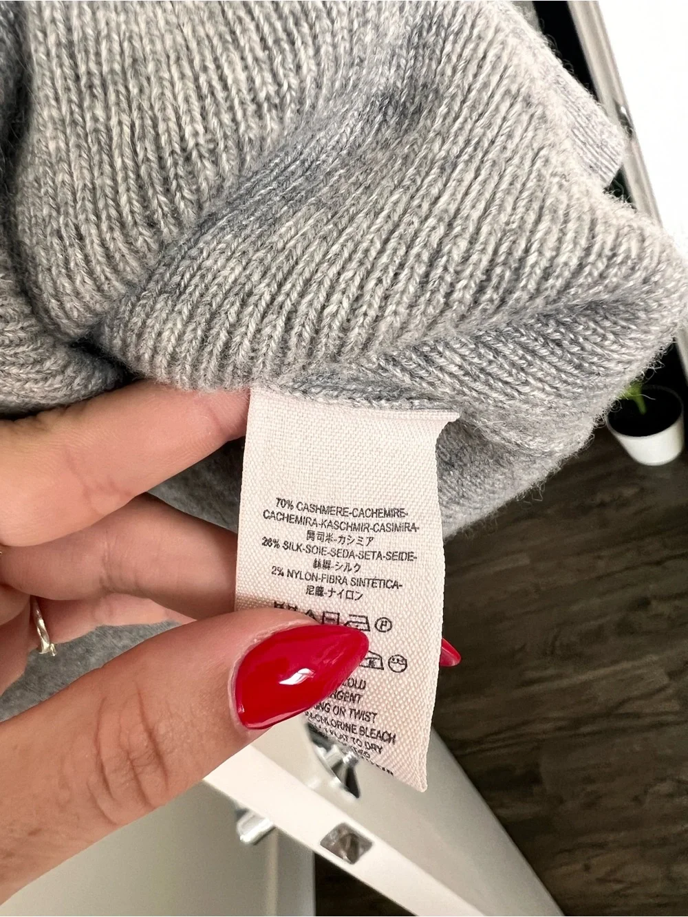 Free People Cashmere & Silk Oversized Knit Pullover Sweater Size Small/Medium